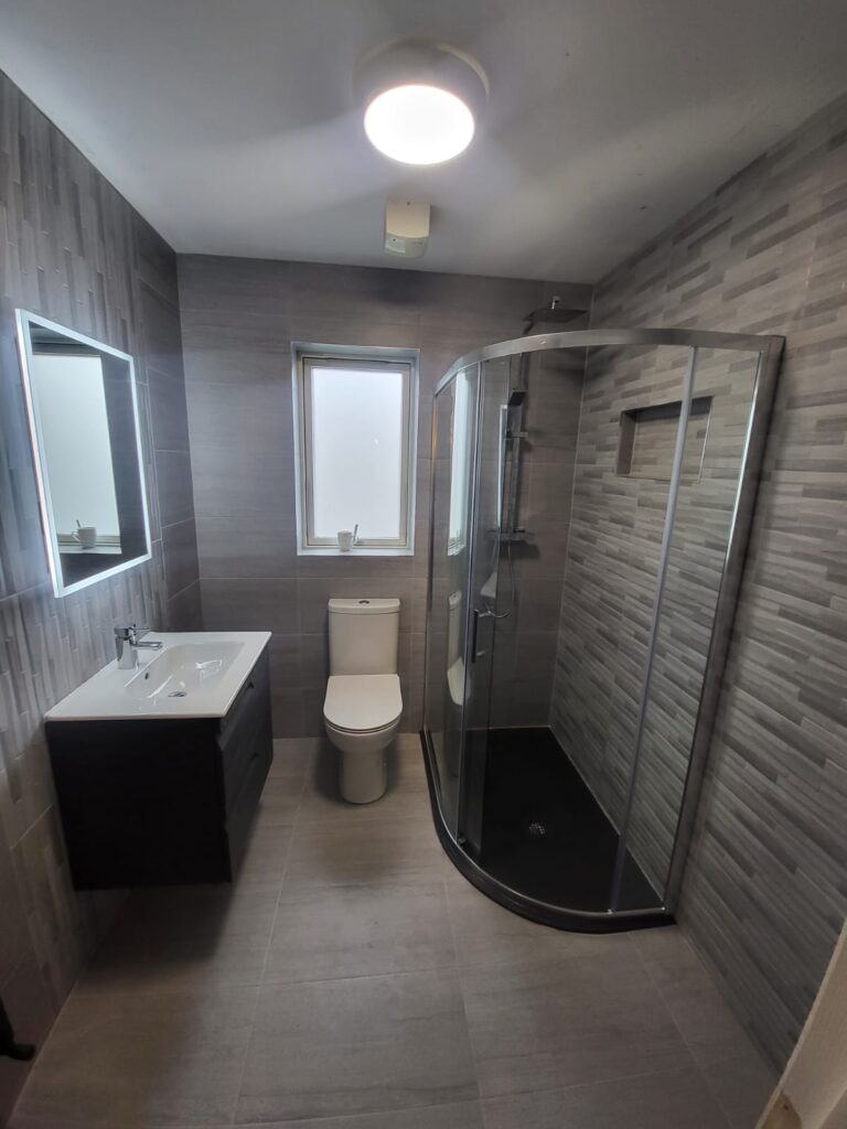 Shower and New Bathroom Installation Finished to perfection